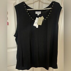 Black Studded Tank Top